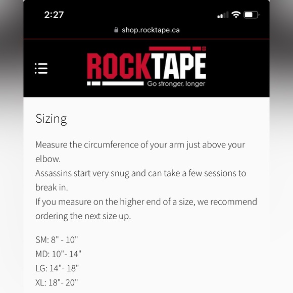 Brand new Rocktape Assassins Elbow sleeves XXL - Picture 5 of 8